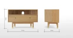 Mueble multimedia esquinero Fizzy – Fresno