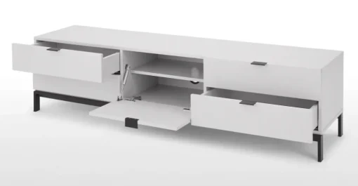 Mueble multimedia grande Marcell – Gris claro