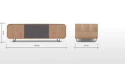 Mueble multimedia grande Briar – Fresno