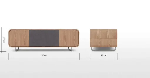 Mueble multimedia grande Briar – Fresno