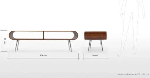 Mueble multimedia Hooper – Nogal
