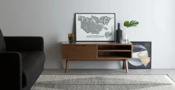 Mueble multimedia Jenson – Roble oscuro
