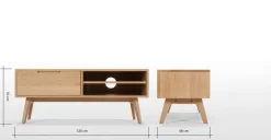 Mueble multimedia Jenson – Roble