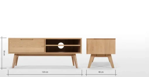 Mueble multimedia Jenson – Roble