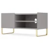 Mueble multimedia pintado Lenny – Gris