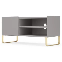 Mueble multimedia pintado Lenny – Gris