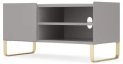 Mueble multimedia pintado Lenny – Gris