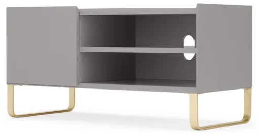 Mueble multimedia pintado Lenny – Gris