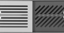 Mueble multimedia Pointillee – Gris y blanco
