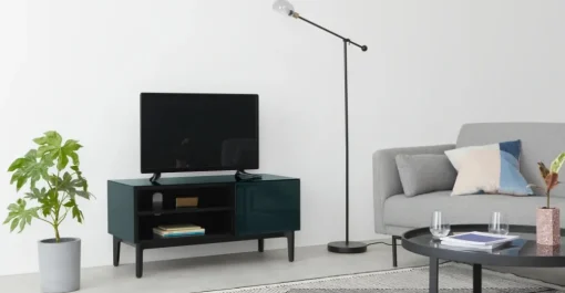 Mueble multimedia Silas – Azul cerceta