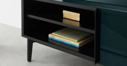 Mueble multimedia Silas – Azul cerceta