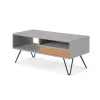 Mueble multimedia Ukan – Gris y roble
