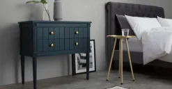 Mueble para recibidor vintage Bourbon – Azul oscuro