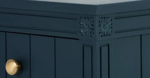 Mueble para recibidor vintage Bourbon – Azul oscuro