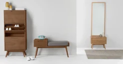 Mueble zapatero Jenson – Roble oscuro