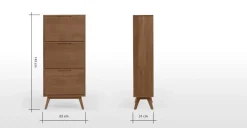 Mueble zapatero Jenson – Roble oscuro