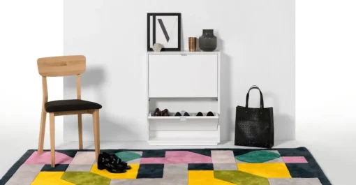 Mueble zapatero pequeño Marcell – Blanco