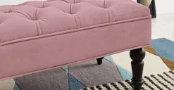 Otomana Bouji – Terciopelo rosa empolvado