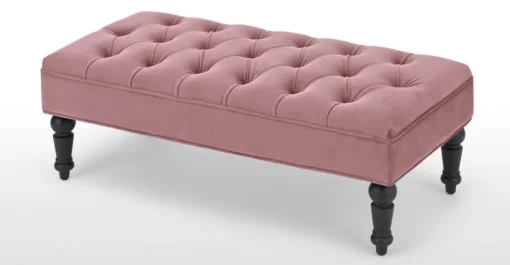 Otomana Bouji – Terciopelo rosa empolvado