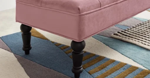 Otomana Bouji – Terciopelo rosa empolvado