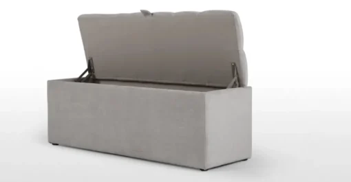 Otomana con almacenaje Orkney – Gris lechuza
