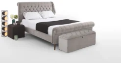 Otomana con almacenaje Orkney – Gris lechuza