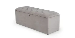 Otomana con almacenaje Orkney – Gris lechuza