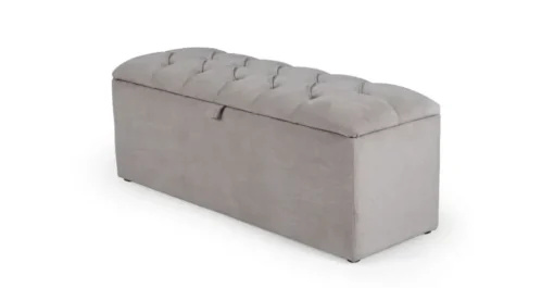Otomana con almacenaje Orkney – Gris lechuza