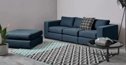 Otomana modular Mortimer – Azul puerto