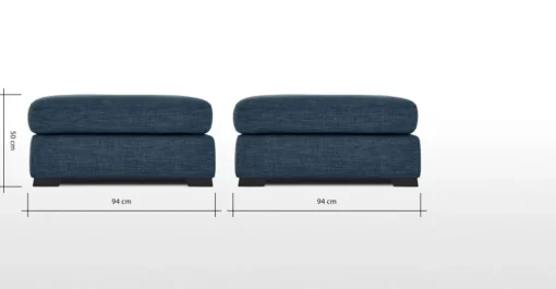 Otomana modular Mortimer – Azul puerto