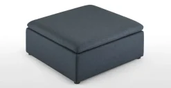 Otomana para Sofá Modular Victor – Azul Lino