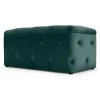 Puf con Almacenaje Rectangular Hampton – Azul Espuma de Mar