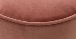 Puf con Base de Acero Inoxidable Hetherington – Palo Rosa