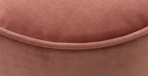 Puf con Base de Acero Inoxidable Hetherington – Palo Rosa