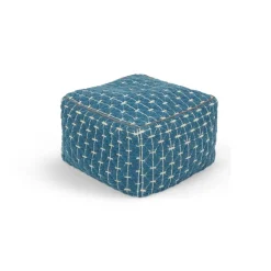 Puf Geométrico Maddox – Azul