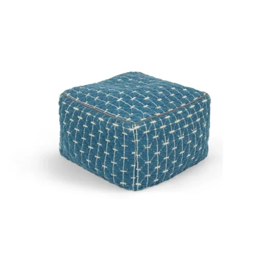 Puf Geométrico Maddox – Azul