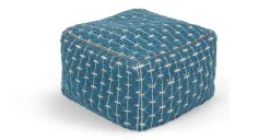 Puf Geométrico Maddox – Azul