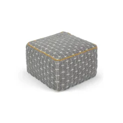 Puf Geométrico Maddox – Gris