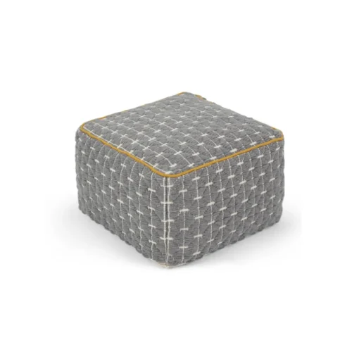 Puf Geométrico Maddox – Gris