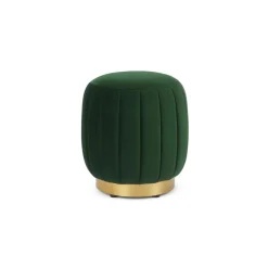 Puf Pequeño con Base de Acero Inoxidable Adie – Verde Pino