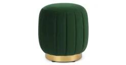 Puf Pequeño con Base de Acero Inoxidable Adie – Verde Pino