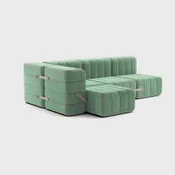 Seccional 2 Cuerpos con Chaise Longue a la Izquierda Curt