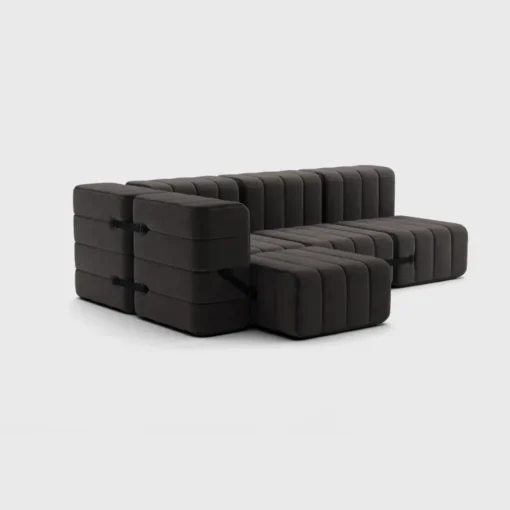 Seccional 2 Cuerpos con Chaise Longue a la Izquierda Curt