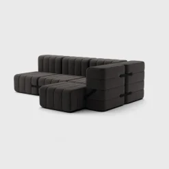 Seccional 2 Cuerpos con Chaise Longue a la Derecha Curt