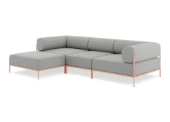 Seccional 3 Cuerpos con Chaise Longue a la Izquierda Noah