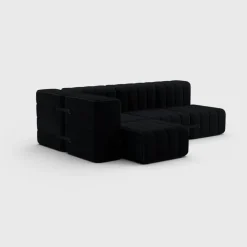Seccional 2 Cuerpos con Chaise Longue a la Izquierda Curt