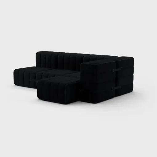 Seccional 2 Cuerpos con Chaise Longue a la Derecha Curt