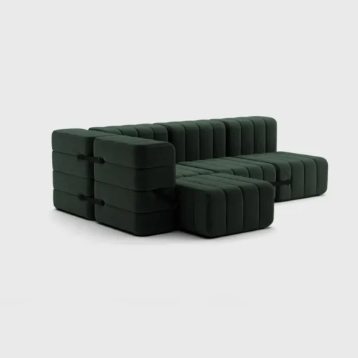 Seccional 2 Cuerpos con Chaise Longue a la Izquierda Curt