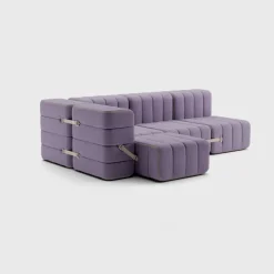 Seccional 2 Cuerpos con Chaise Longue a la Izquierda Curt