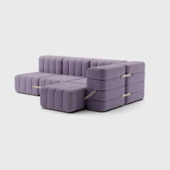 Seccional 2 Cuerpos con Chaise Longue a la Derecha Curt